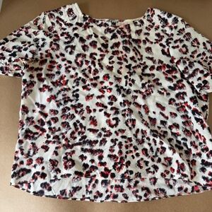 Parker Silk Animal Print Top